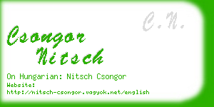 csongor nitsch business card